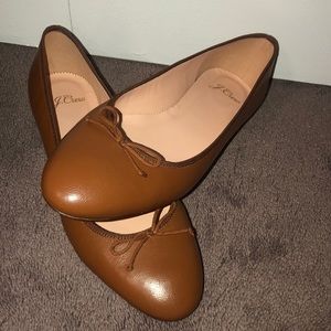 Brown J Crew flats